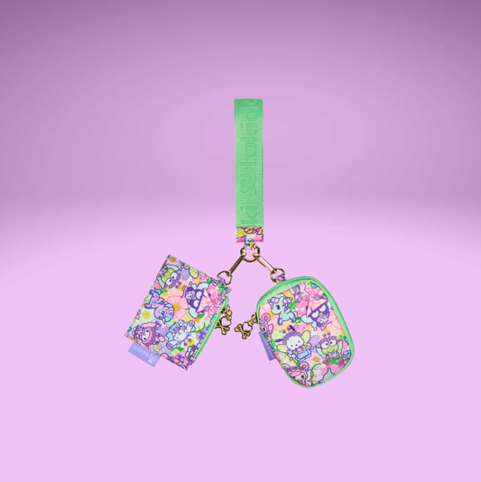 TKDK x HK Butterfly Garden - 2 Pouch Wristlet
