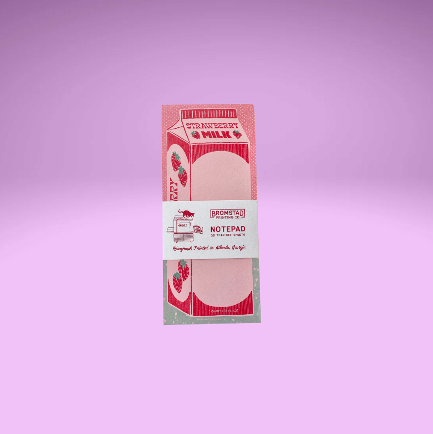 Strawberry Milk Notepad