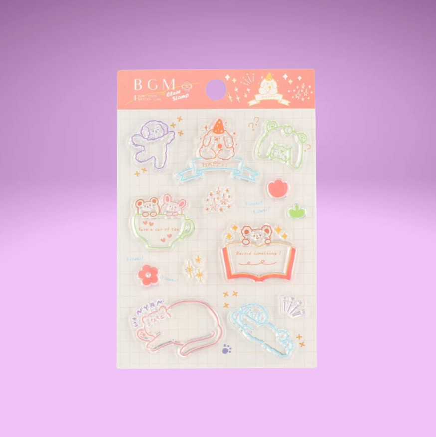 BGM Clear Stamps (4 designs)