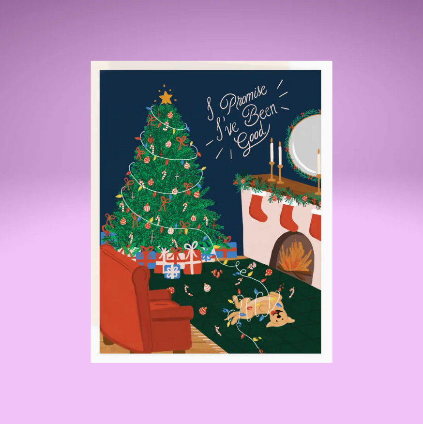 I've Been Good Xmas Card
