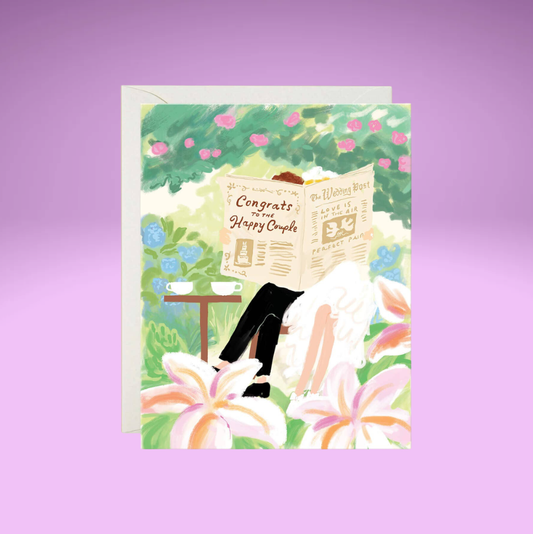 Wedding Newspaper Card