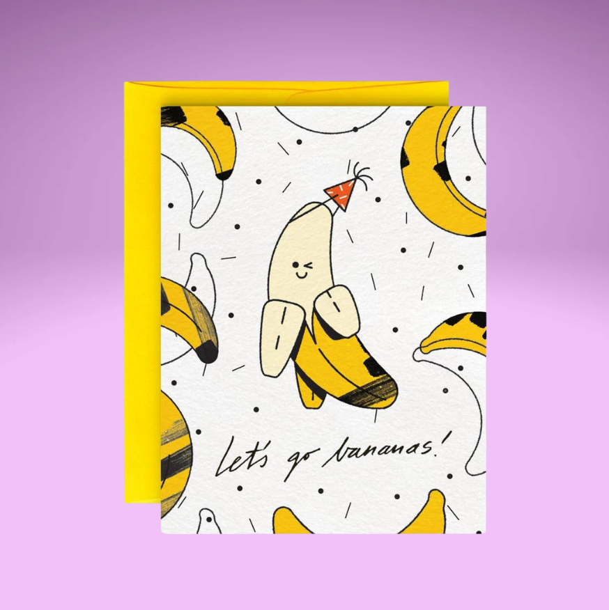 Bananas Greeting card