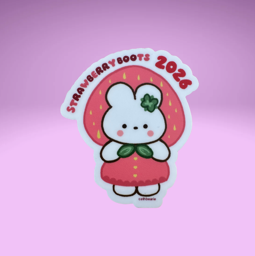 2026 Strawberry Boots Mascot Sticker (Melanie)