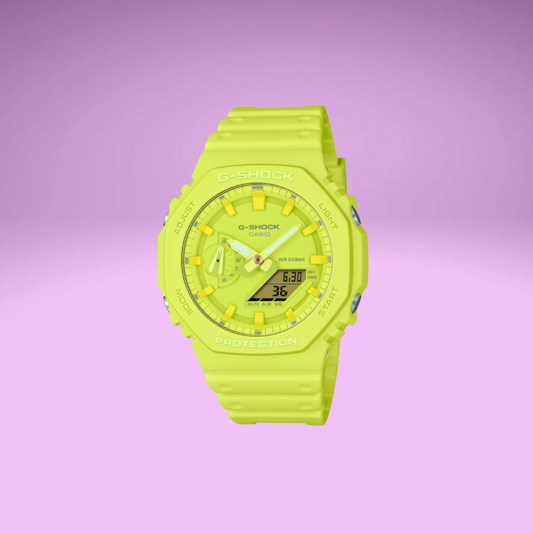 Neon Yellow G-Shock Watch (GA-2100-9A9)