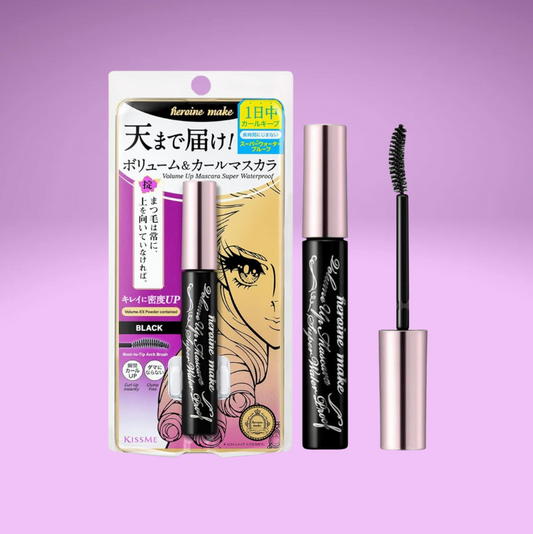 Kiss Me Heroine Make Volume & Curl Mascara Super
Waterproof ­- Black