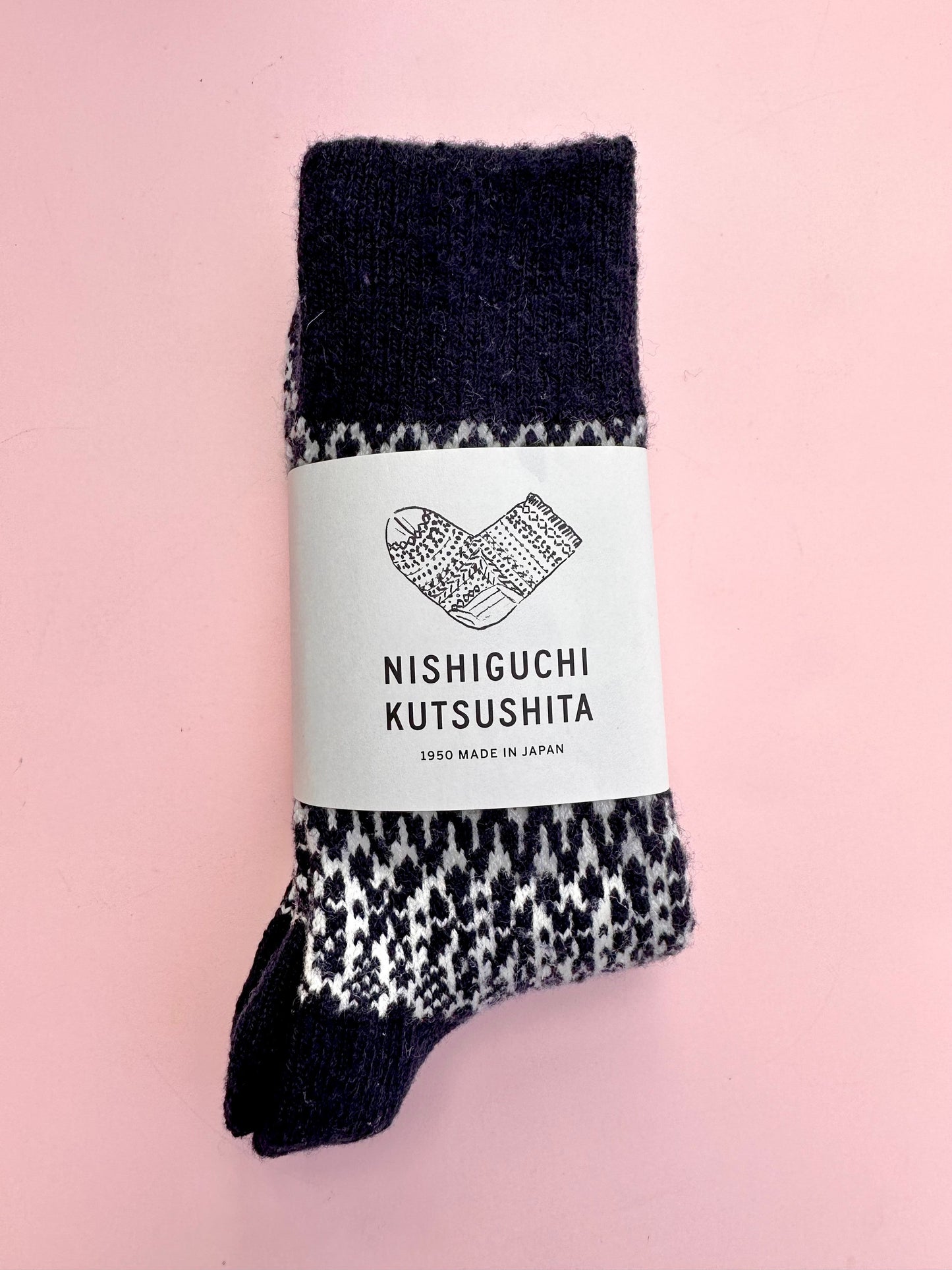 Wool Jacquard Sock (4 Colors)