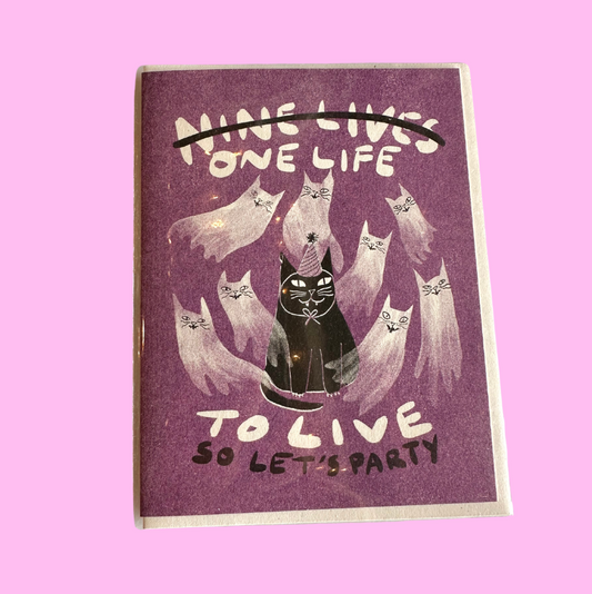 Nine Lives Birthday Card