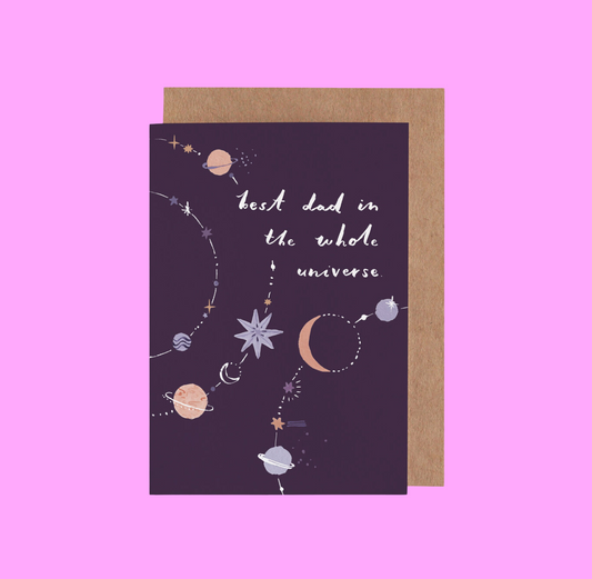 Best Dad in the Universe Card