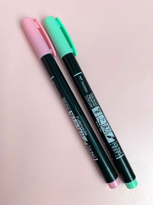 Tomboy Fudenosuke Colored Brush Pen