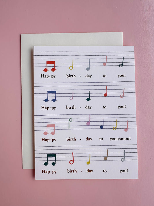 Birthday Song Card