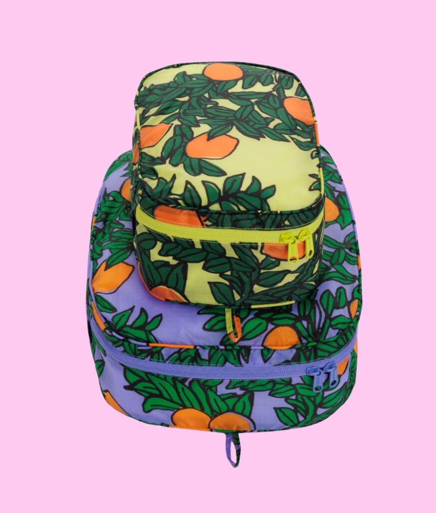 Orange Trees Packing Cube Set