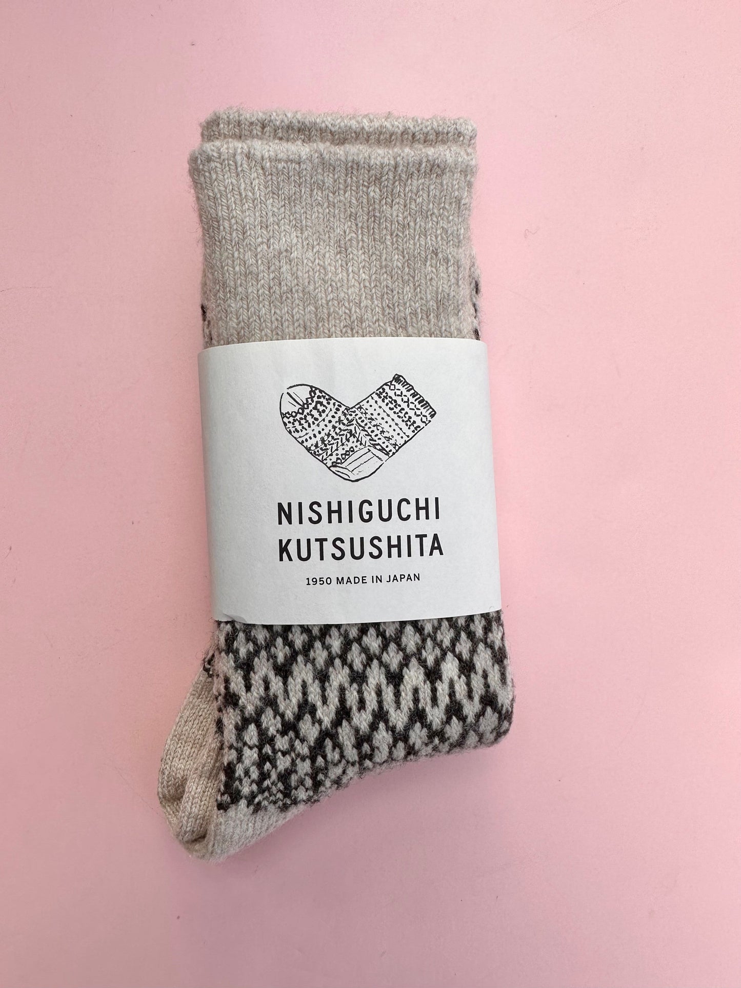 Wool Jacquard Sock (4 Colors)